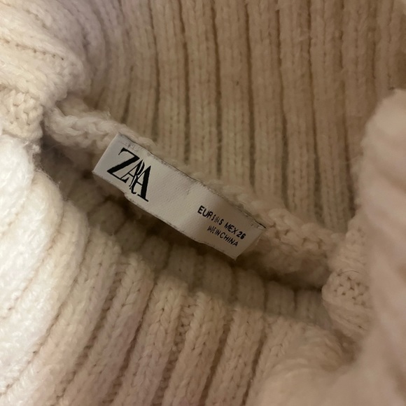 Zara white cropped sweater - Picture 2 of 2